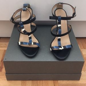 Zara Snakeskin Stiletto Sandal